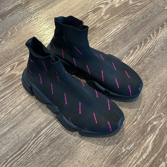 Balenciaga Speed knit high top sneakers - Picture 1 of 4